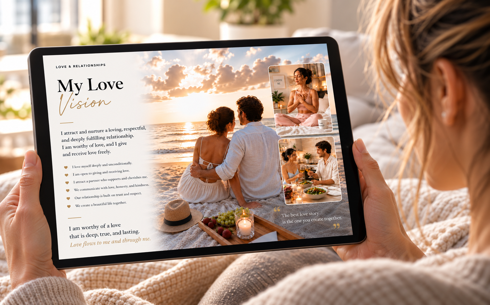 Open Love and Relationships BE IN IT Life Vision Book sample spread
